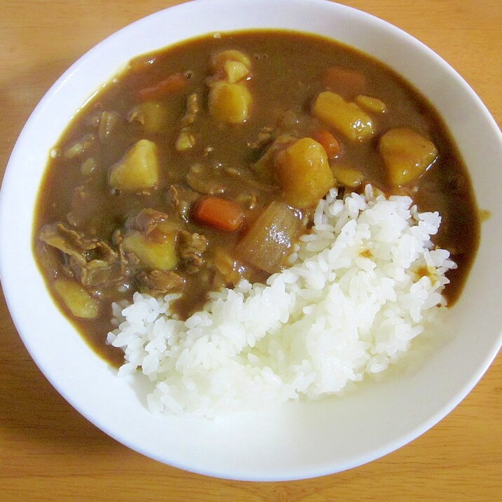 ぽろしりで作る煮崩れしないじゃがいものカレー♪